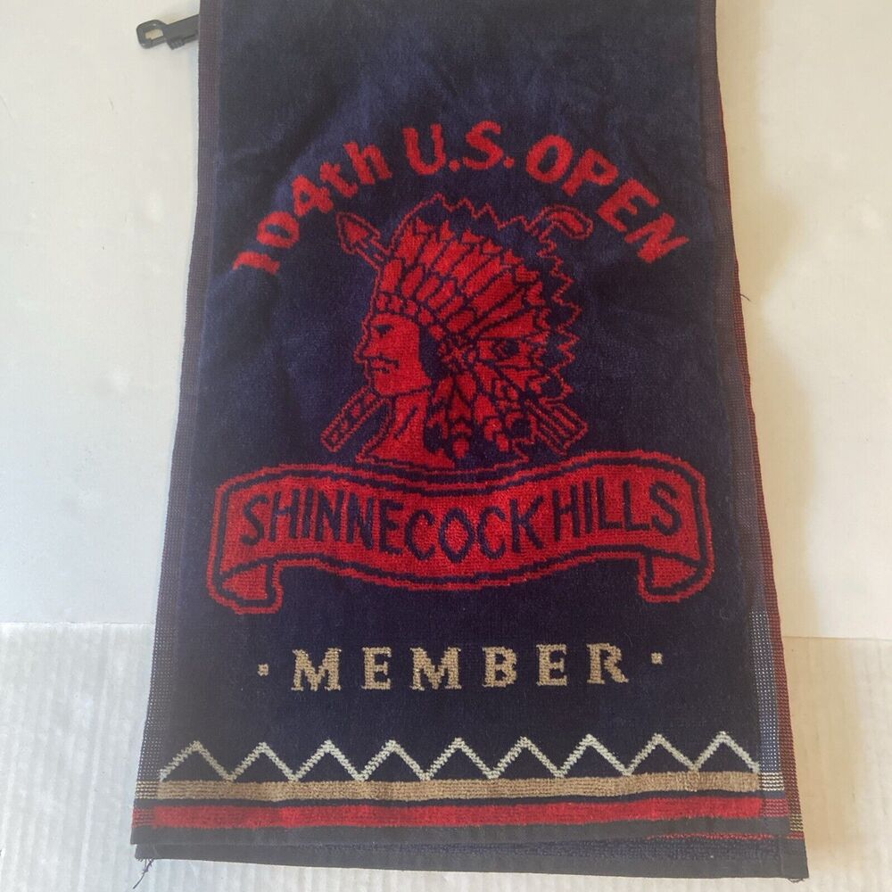 104th U.S. Open Shinnecock Hills Member Golf Towel  /  Red And Blue - Picture 3 of 9